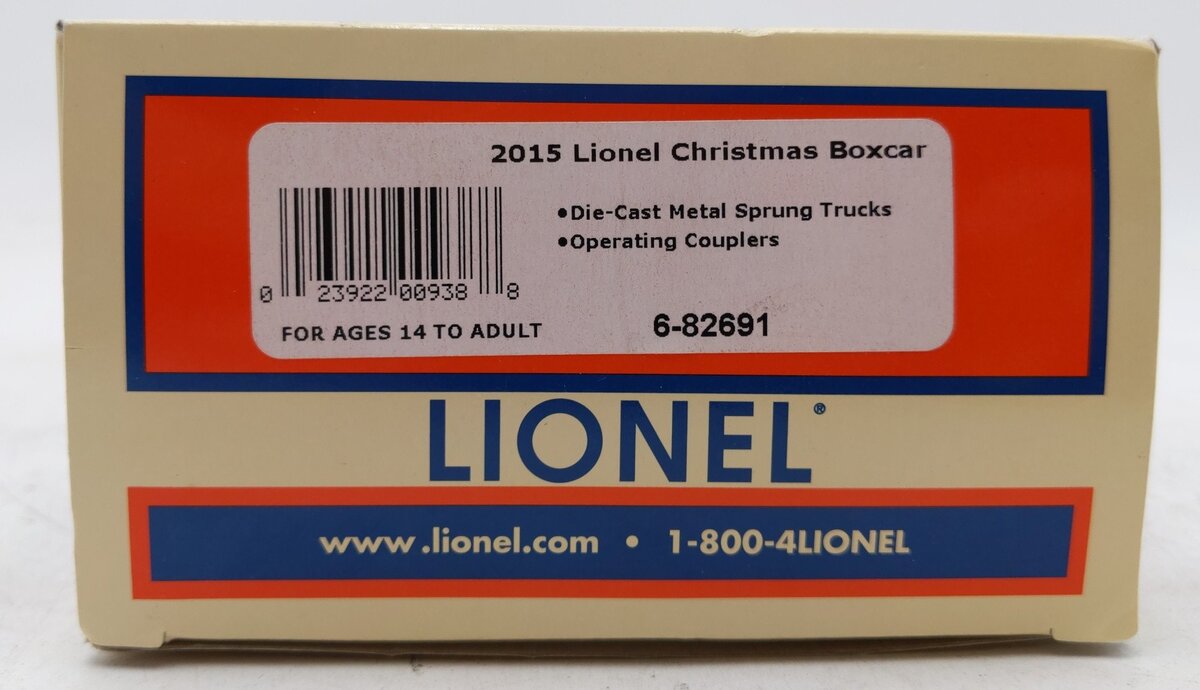 Lionel 6-82691 O Gauge 2015 Christmas Santa & Frosty Boxcar LN/Box