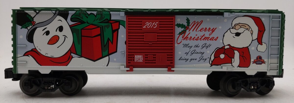 Lionel 6-82691 O Gauge 2015 Christmas Santa & Frosty Boxcar LN/Box