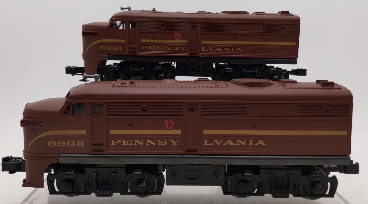 Lionel 6-18901 O Gauge Pennsylvania AA Alco Diesel Locomotive #8901/8902 Set VG