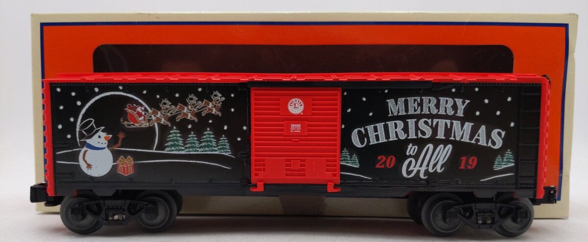 Lionel 1928490 O Gauge 2019 Christmas Boxcar LN/Box