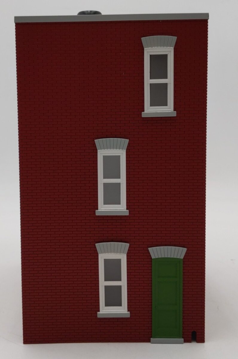 MTH 30-90509 O Red & Gray 3-Story Town House #3 NIB