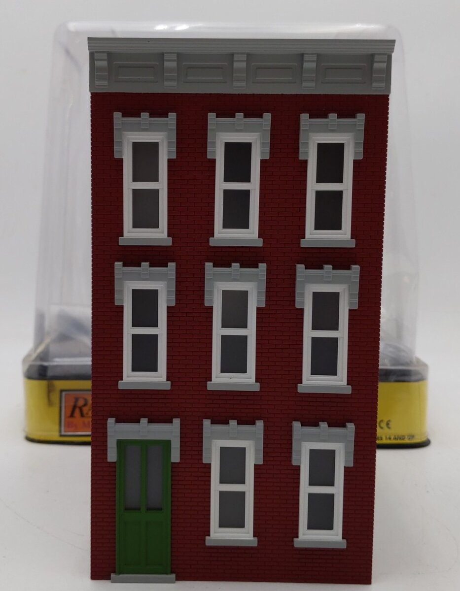 MTH 30-90509 O Red & Gray 3-Story Town House #3 NIB