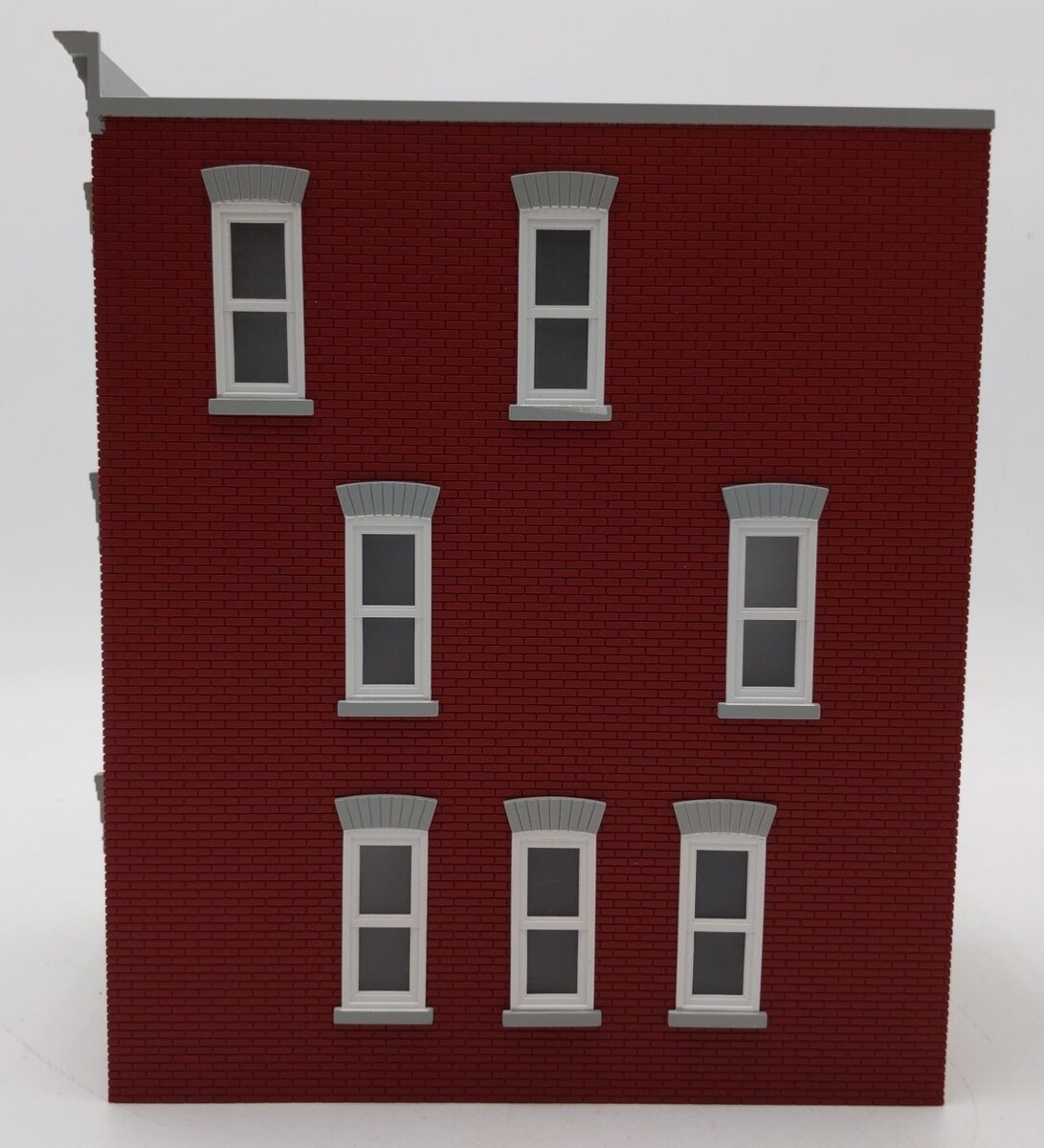 MTH 30-90509 O Red & Gray 3-Story Town House #3 NIB