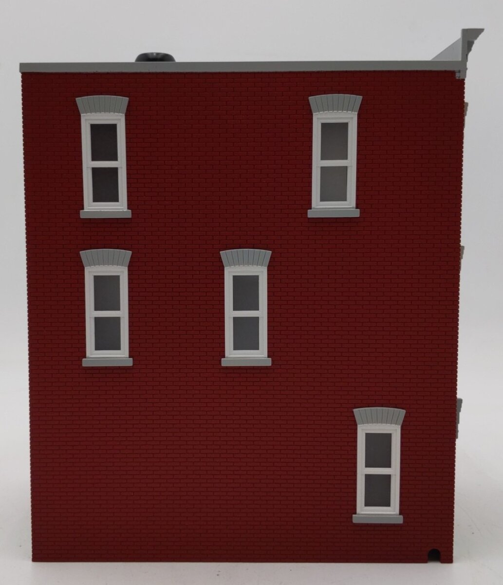 MTH 30-90509 O Red & Gray 3-Story Town House #3 NIB