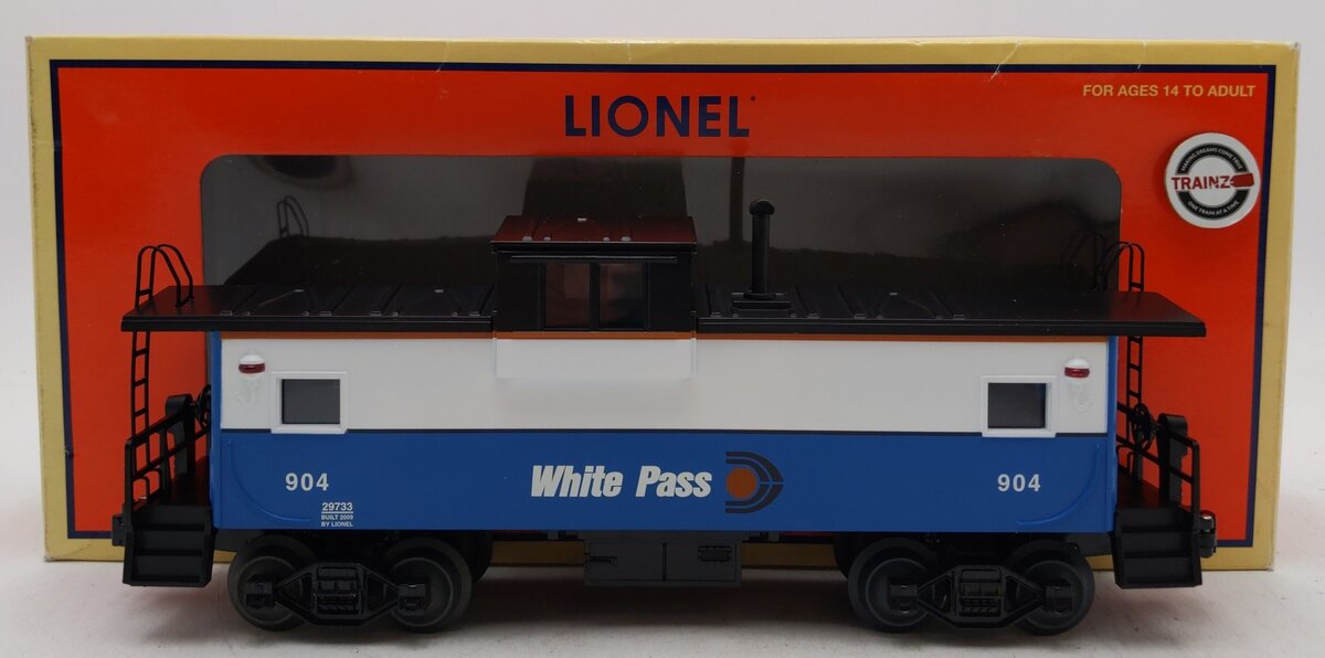 Lionel 6-29733 O Gauge White Pass Extended Caboose #904 LN/Box