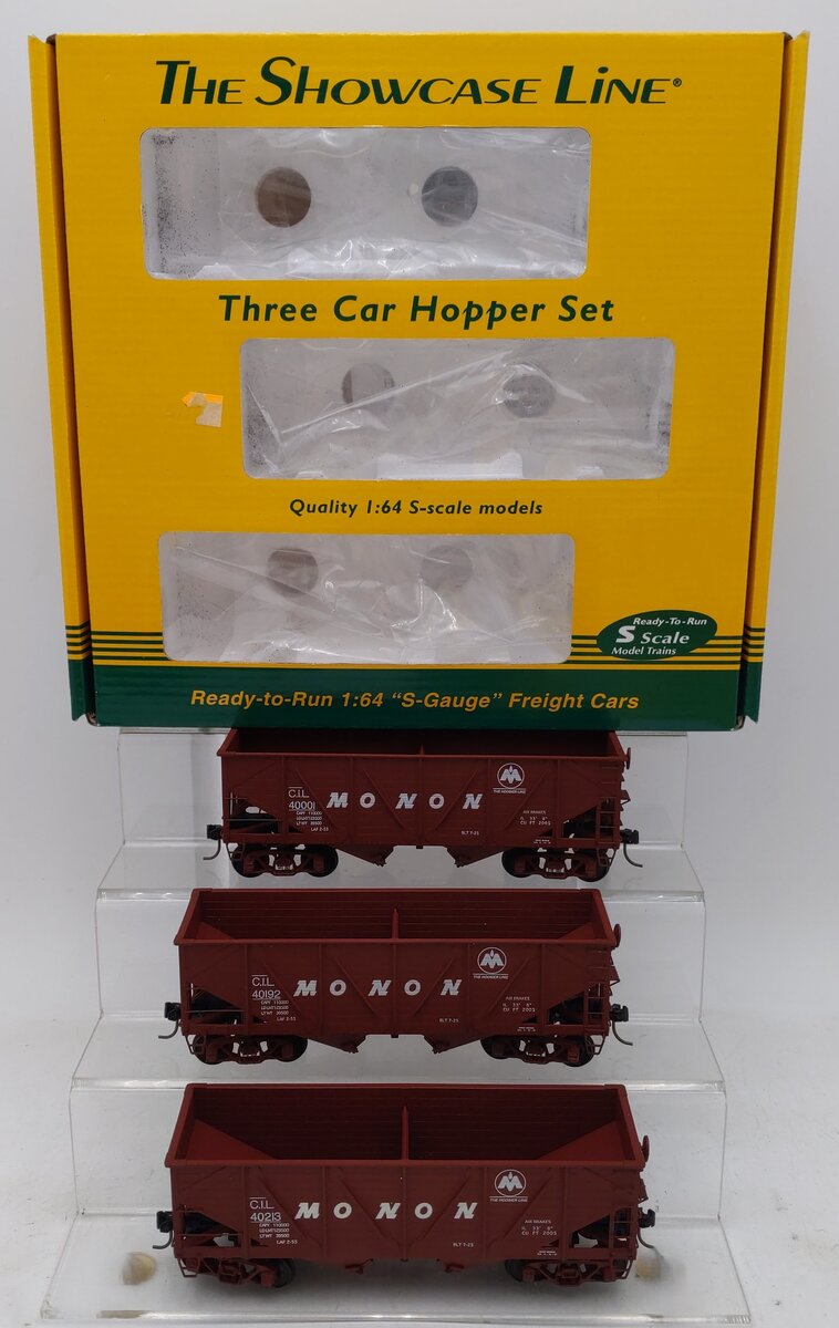 S-Helper 01222 S Gauge Monnon Composite Hoppers #1 (Set of 3) LN/Box