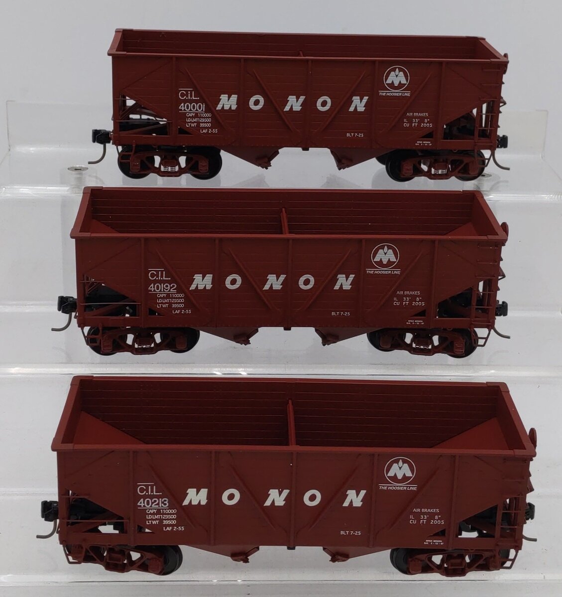 S-Helper 01222 S Gauge Monnon Composite Hoppers #1 (Set of 3) LN/Box