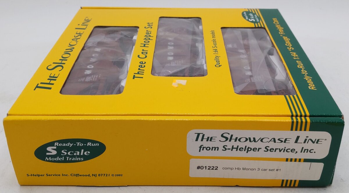 S-Helper 01222 S Gauge Monnon Composite Hoppers #1 (Set of 3) LN/Box