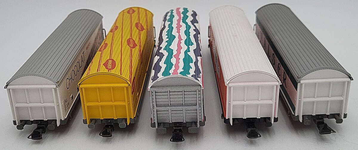 Roco HO Scale SBB Boxcar Assortment: 291033, 46399, 291035, 46593, 4340K [5] EX/Box