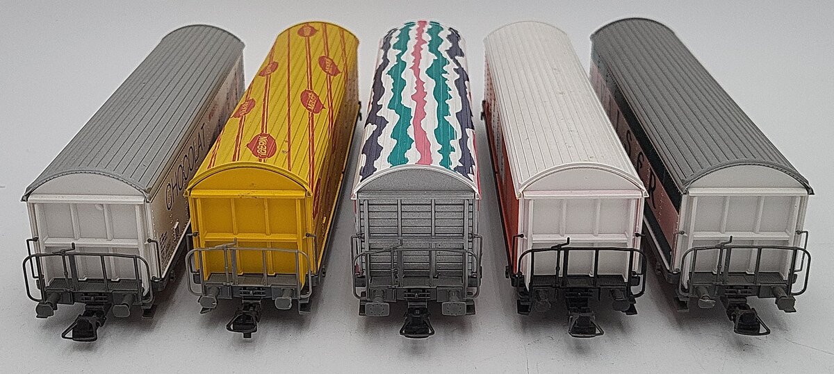 Roco HO Scale SBB Boxcar Assortment: 291033, 46399, 291035, 46593, 4340K [5] EX/Box
