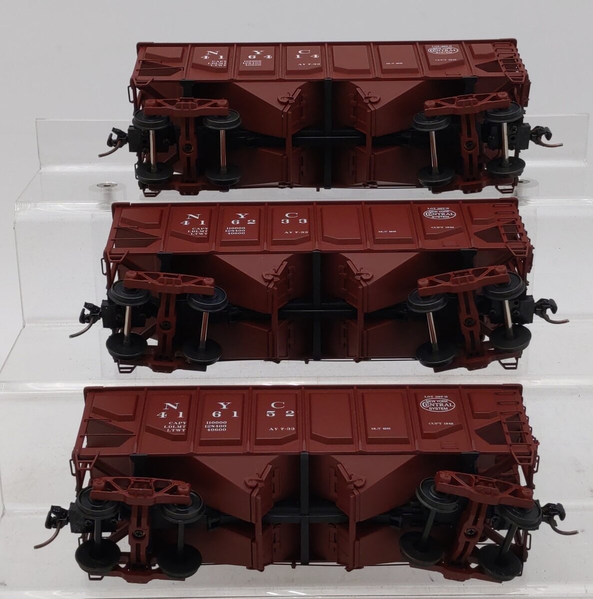 S-Helper 01190 S Scale NYC Red 3-Car Hopper Car Set A EX