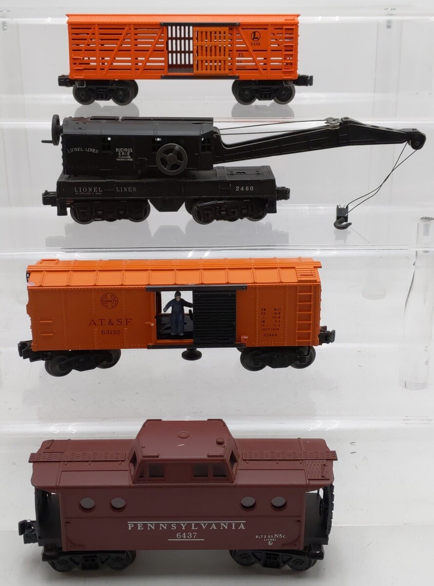 Lionel Vintage O Gauge Freight Cars #2460,6646,6437,63132 [4] VG