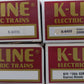 K-Line O Assorted Box Cars K70-7507, K-6455, K-64235 [4] EX/Box