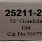 Trainworx Inc 25211-23 N Burlington Northern 52' 6" Corrugated Gondola RTR #5