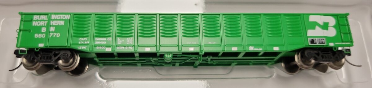 Trainworx Inc 25211-23 N Burlington Northern 52' 6" Corrugated Gondola RTR #5 LN/Box
