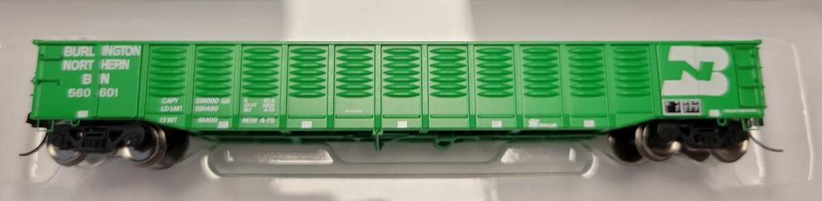 Trainworx Inc 25211-21 N Burlington Northern 52' 6" Corrugated Gondola RTR #3 LN/Box