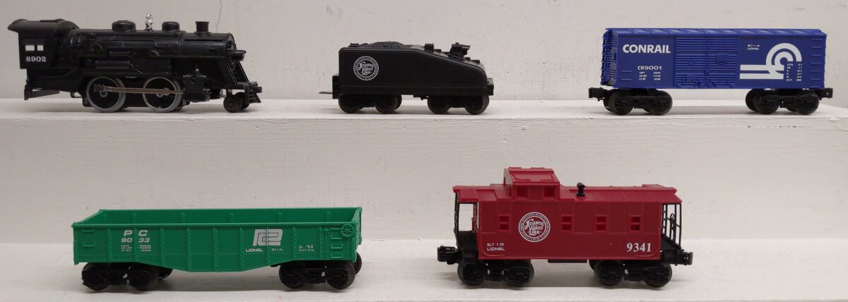 Lionel 9-1687 O/O27 Freight Flyer 6 Unit Electric Train Steam Loco Set EX/Box