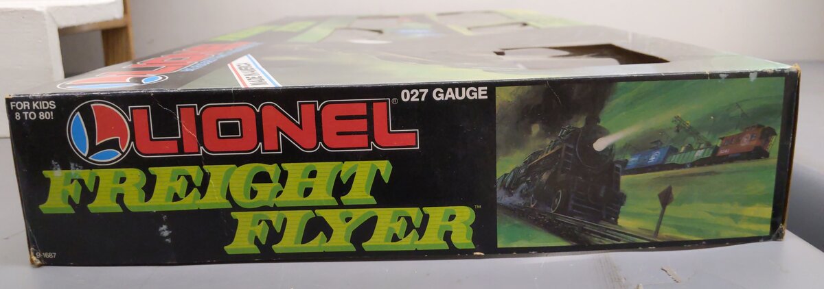 Lionel 9-1687 O/O27 Freight Flyer 6 Unit Electric Train Steam Loco Set EX/Box