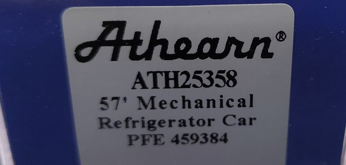 Athearn 25358 N Pacific Fruit Express 57' PCF Mechanical Reefer #459384 LN/Box