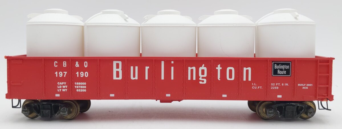 American Flyer 6-48525 S Scale Burlington Northern Gondola With Cannisters EX/Box
