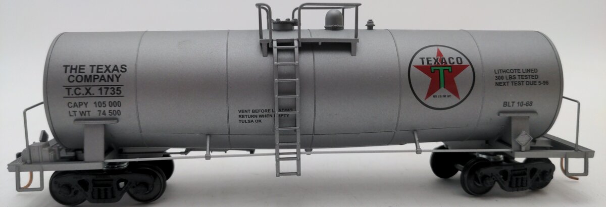 American Models 519-35 S Scale Texaco Tank Car #1735 EX/Box