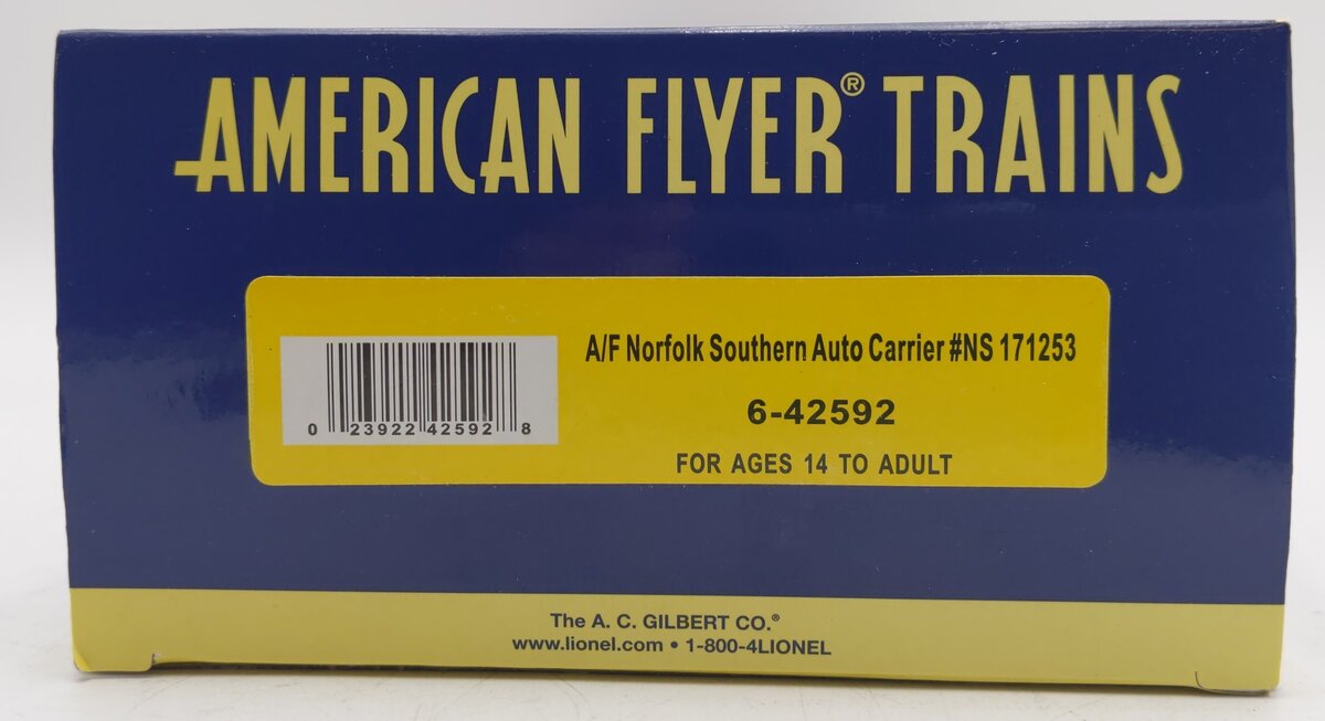 American Flyer 6-42592 S Norfolk Southern Auto Carrier #171253 EX/Box