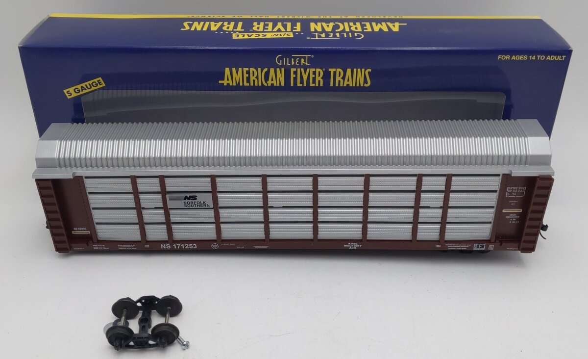 American Flyer 6-42592 S Norfolk Southern Auto Carrier #171253 EX/Box