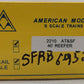 American Models 2210 S Scale (Hi-Rail) AT&SF 40' Plug Door Box Car EX/Box