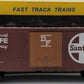 American Models 2210 S Scale (Hi-Rail) AT&SF 40' Plug Door Box Car EX/Box