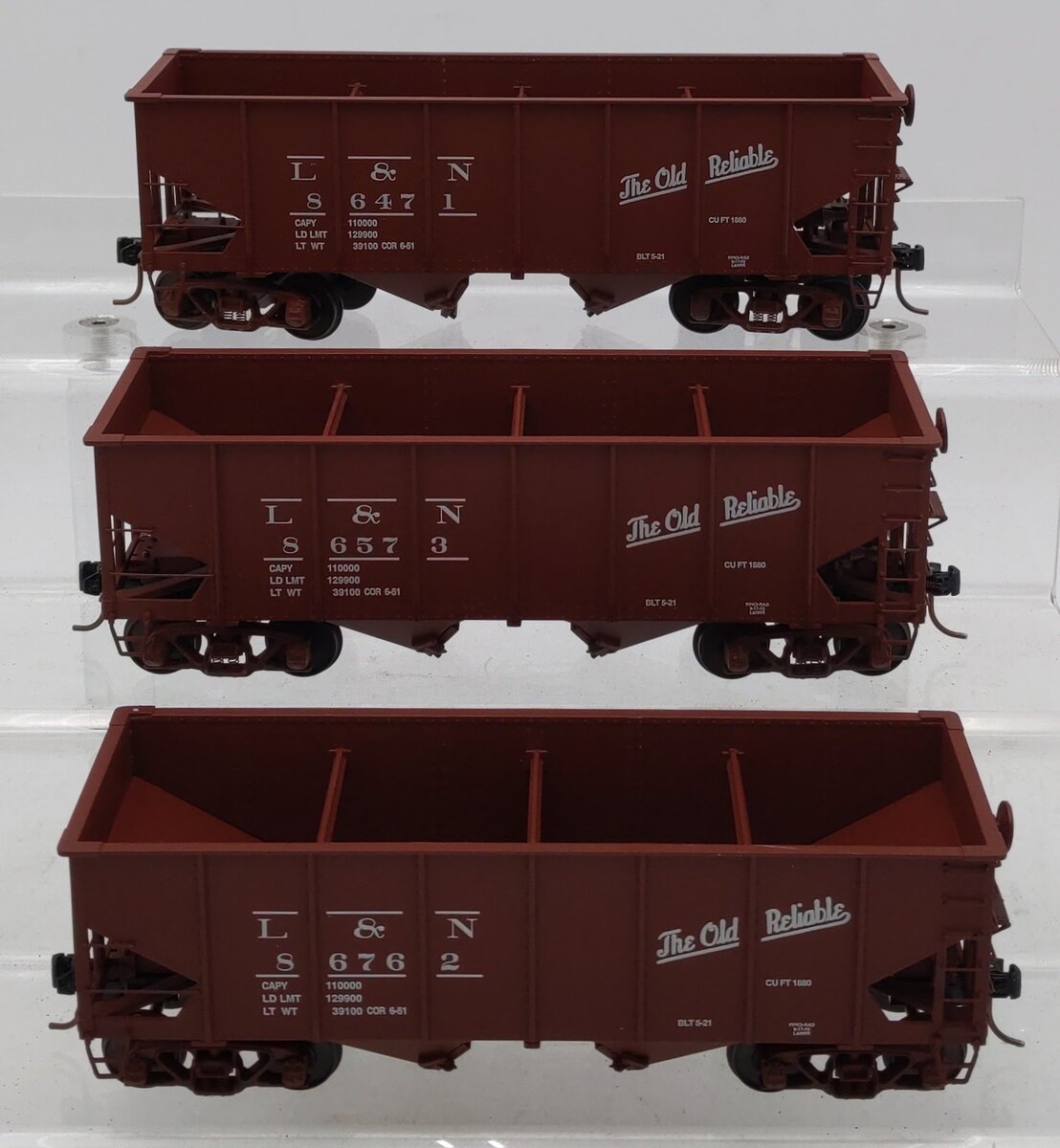 S-Helper 01186 S Scale Louisville and Nashville USRA 3 Car Hopper Set (A) LN/Box