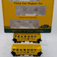 S-Helper 01206 S Gauge Peabody Short Line Hopper Car (Set of 3) LN/Box
