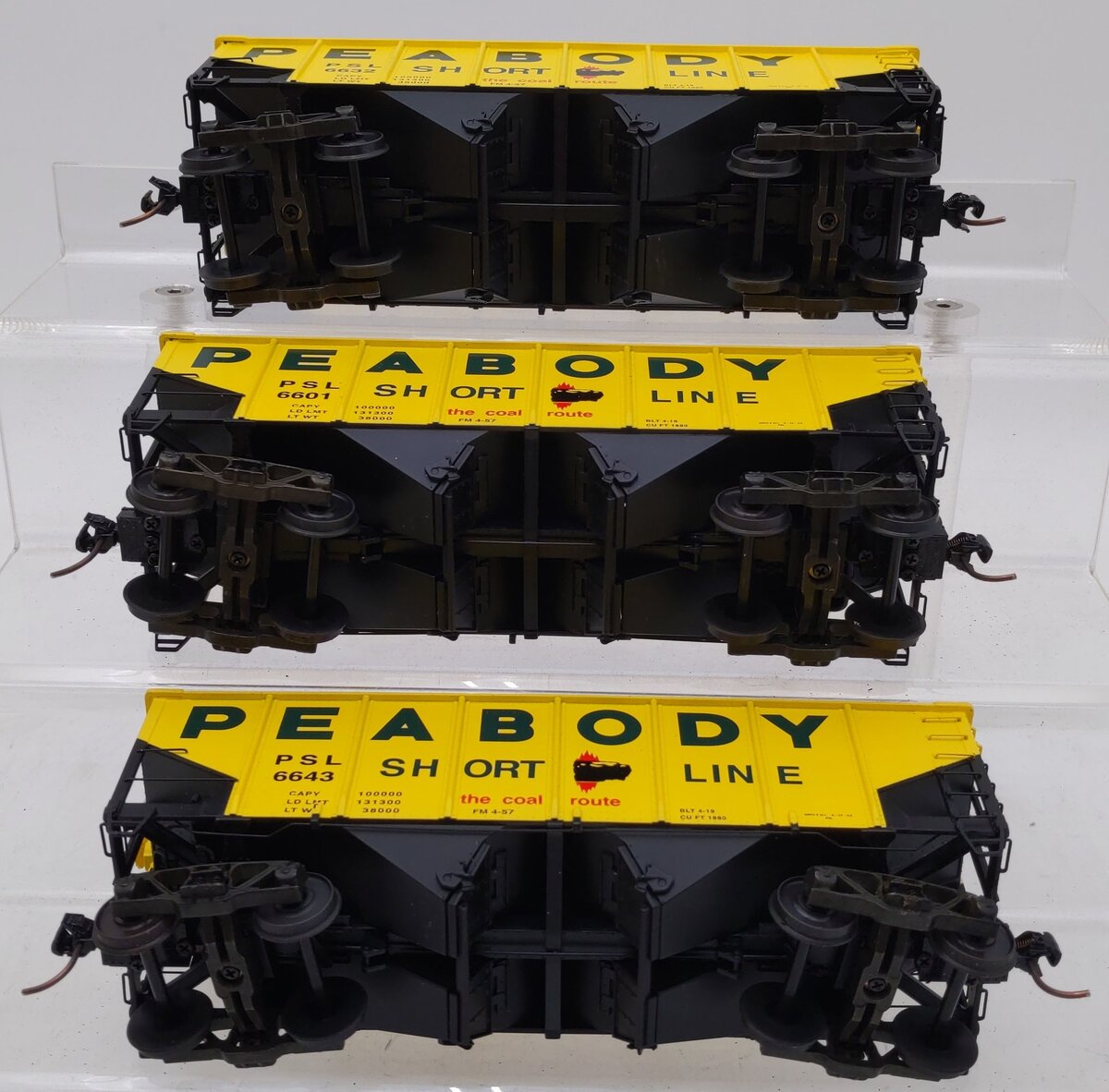 S-Helper 01206 S Gauge Peabody Short Line Hopper Car (Set of 3) LN/Box
