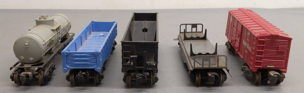 Lionel Vintage O Gauge Freight Cars: 6042, 6035, 6465, X6014, 6111 [5] VG