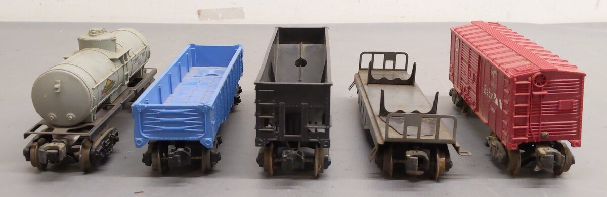 Lionel Vintage O Gauge Freight Cars: 6042, 6035, 6465, X6014, 6111 [5] VG