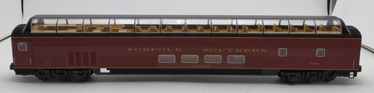 Lionel 2027200 O Norfolk Southern "Delaware" StationSounds Dome Car #24