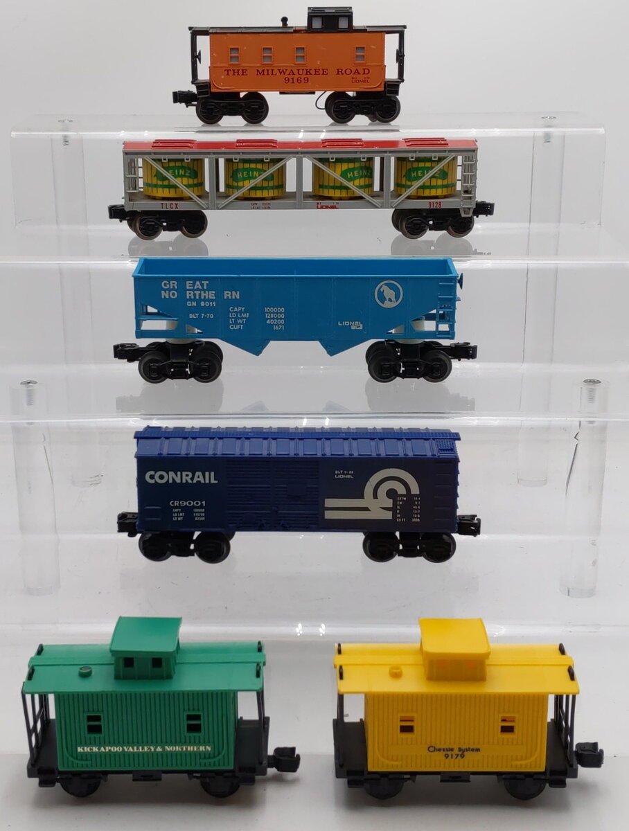 Lionel Vintage O Gauge Freight Cars #9169,9067,9128,9011,9001,9179 [6] VG