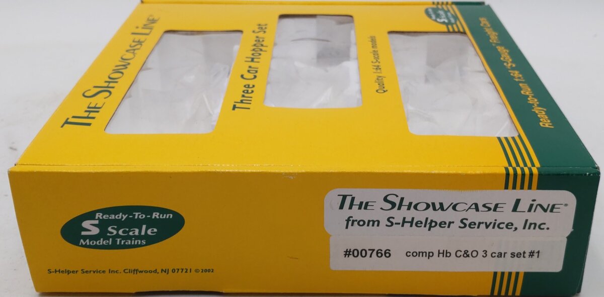 S-Helper 00766 S Scale Chesapeake & Ohio 2-Bay Hopper 3-Car Set LN/Box