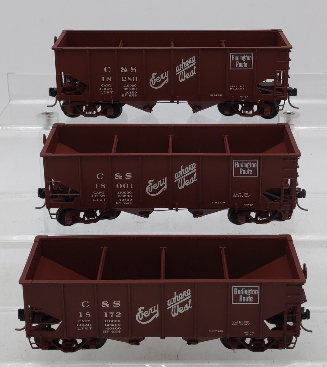 S-Helper 01182 S Scale C&S 3-Bay Hopper Set (Set of 3) LN/Box