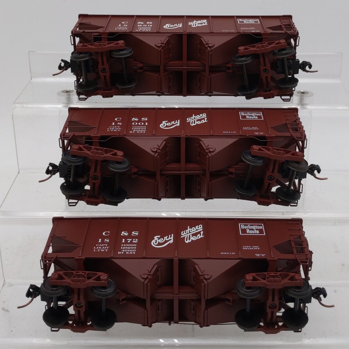 S-Helper 01182 S Scale C&S 3-Bay Hopper Set (Set of 3) LN/Box