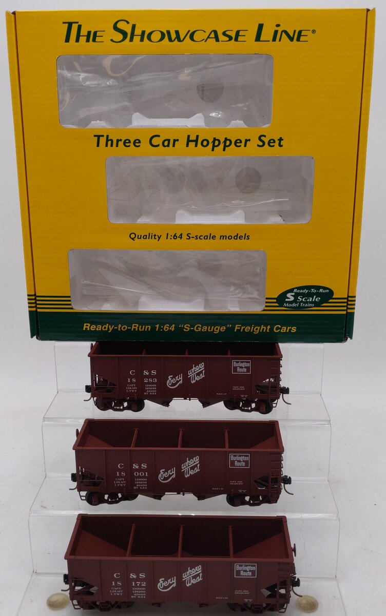 S-Helper 01182 S Scale C&S 3-Bay Hopper Set (Set of 3) LN/Box