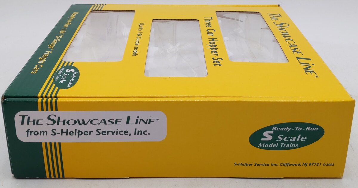 The Showcase Line 01184 S Gauge International Harvester USRA 3-Car Hopper Set LN/Box