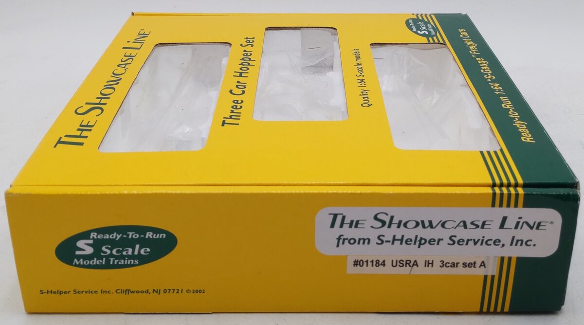 The Showcase Line 01184 S Gauge International Harvester USRA 3-Car Hopper Set LN/Box
