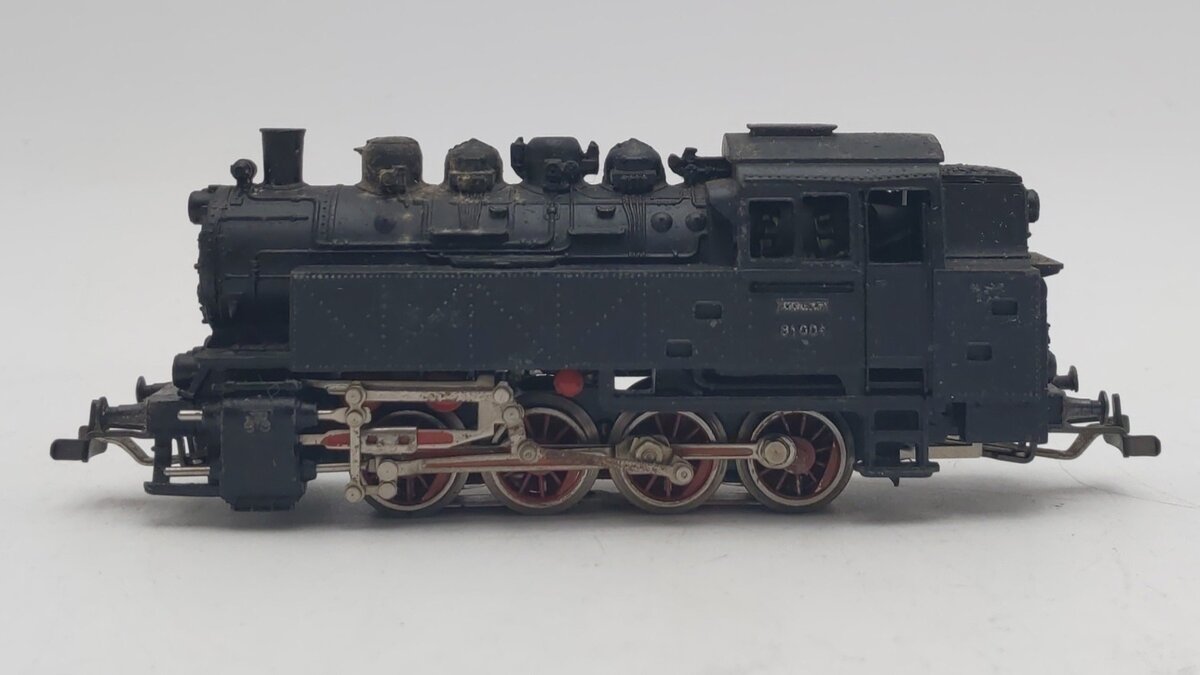 Marklin 3031 HO Scale DB 0-8-0 Steam Tank Locomotive #81004 EX/Box