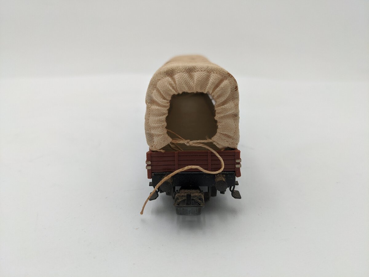 Marklin 393C Vintage HO Scale Cloth Covered Low Sided Wagon VG