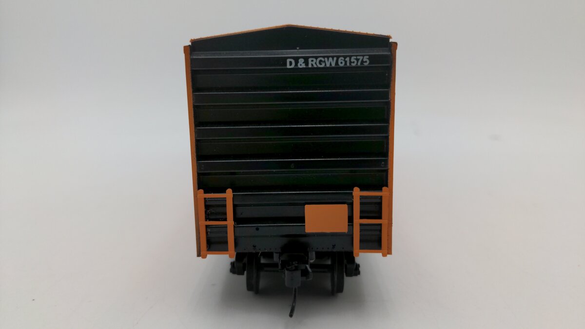 American Models 5009 S Gauge D&RGW ACF 50ft Rib-Sided Boxcar #61575 (Hi-Rail) EX/Box