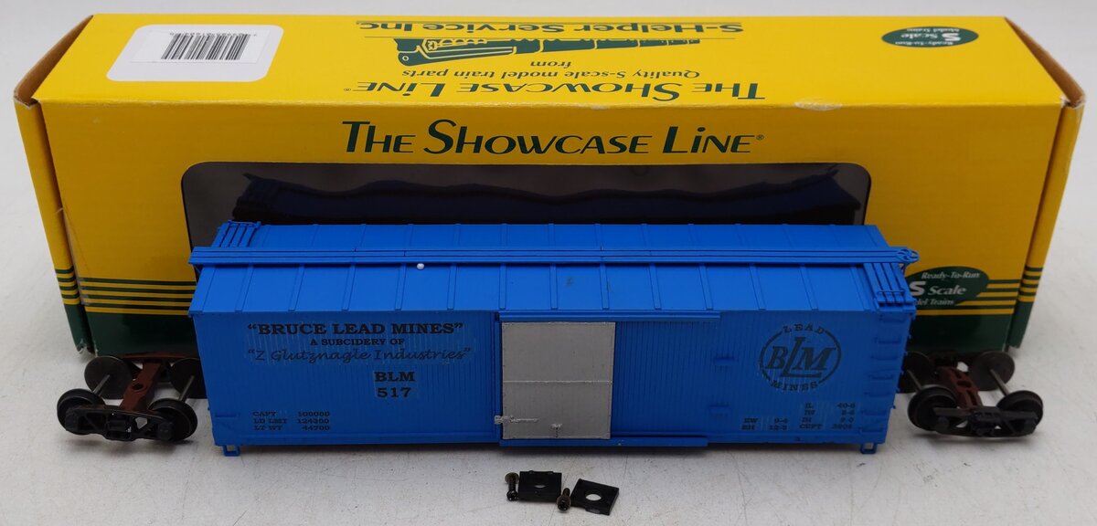 S-Helper S Gauge Bruce Lead Mines Custom Painted Boxcar #517/Box