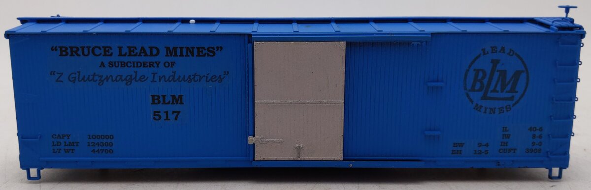 S-Helper S Gauge Bruce Lead Mines Custom Painted Boxcar #517/Box