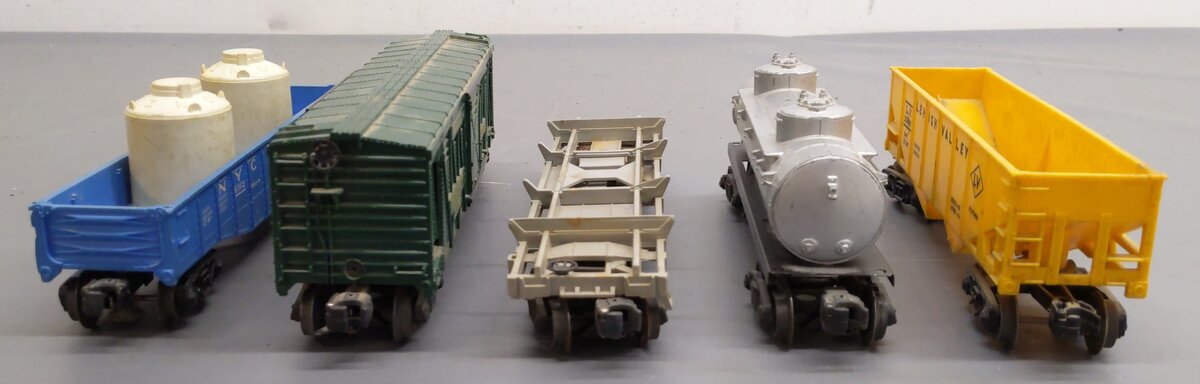 Lionel Vintage O Gauge Freight Cars: 6465, 3356, 336155, 6176, 6162 [5] VG