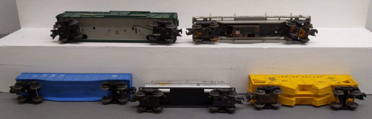 Lionel Vintage O Gauge Freight Cars: 6465, 3356, 336155, 6176, 6162 [5] VG