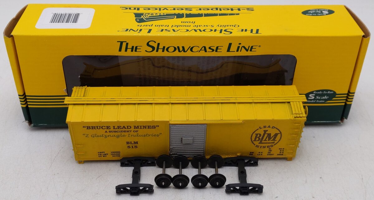 S-Helper S Gauge Bruce Lead Mines Custom Painted Boxcar #515/Box